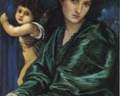 玛利亚扎姆巴科肖像 - 爱德华·科莱·伯恩·琼斯